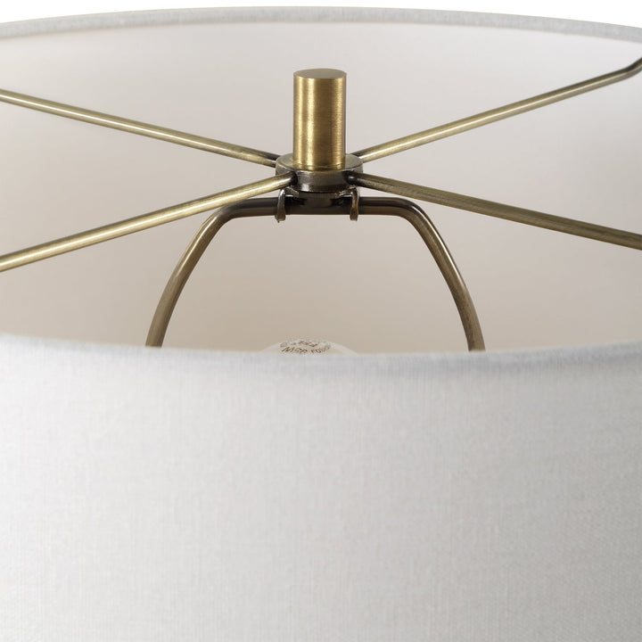 FORAGE DARK SCALLOPED TABLE LAMP