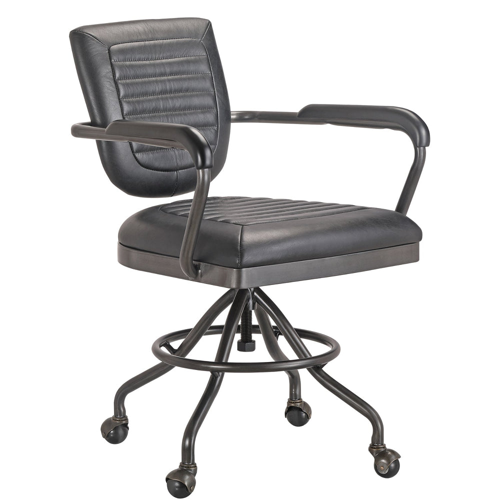 FOSTER DESK CHAIR: BLACK