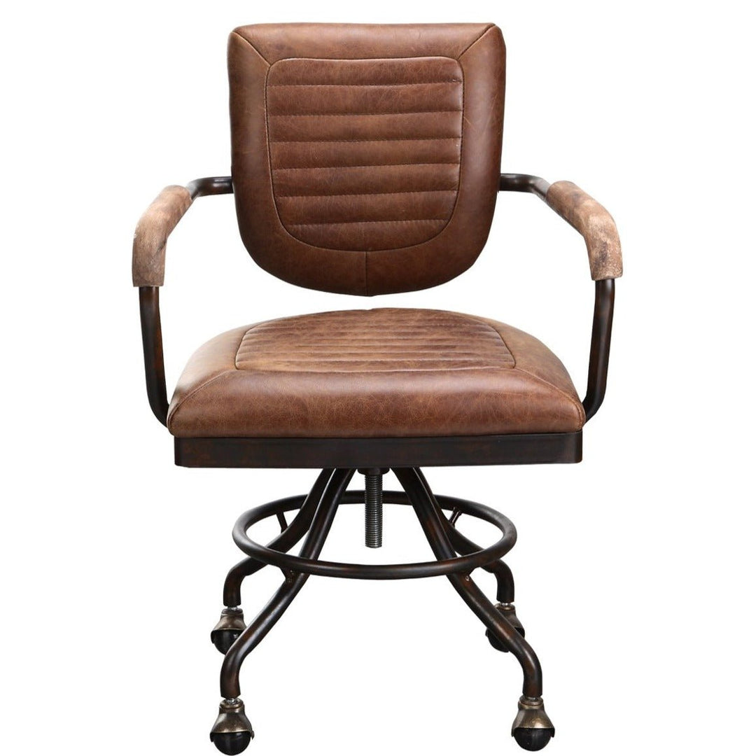 FOSTER DESK CHAIR: SOFT BROWN