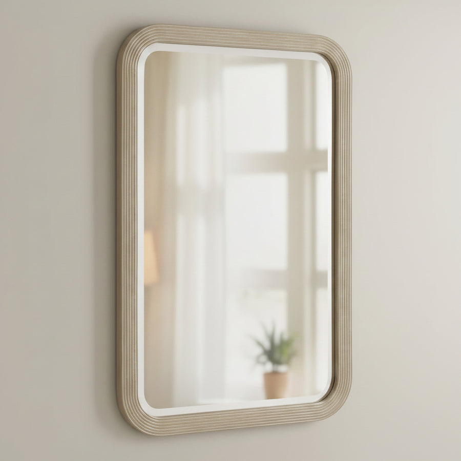 EMARI LIGHT WOODEN MIRROR