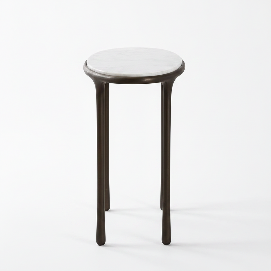 ATA MARBLE TOP ACCENT TABLE