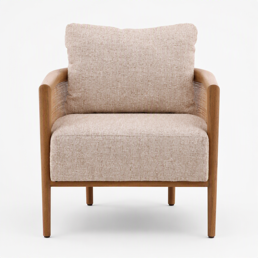ODETTE CANE PANELED ACCENT CHAIR