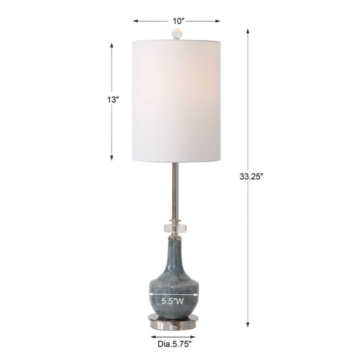 FRENCH BLUE BUFFET LAMP