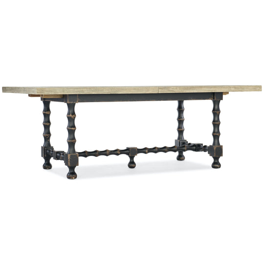 FRENCH FARMHOUSE TRESTLE DINING TABLE: WHITE