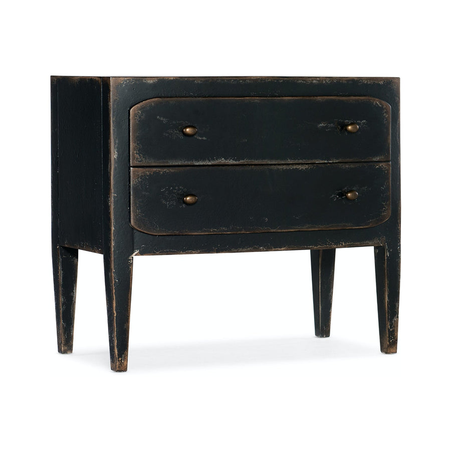 FRENCH MARKET NIGHTSTAND: ANTIQUE BLACK