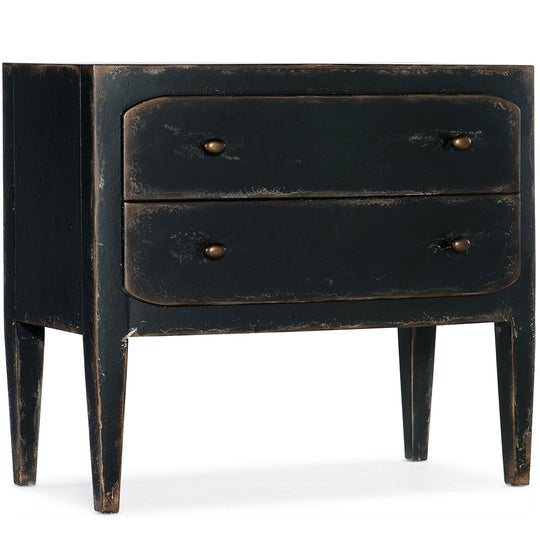 FRENCH MARKET NIGHTSTAND: ANTIQUE BLACK