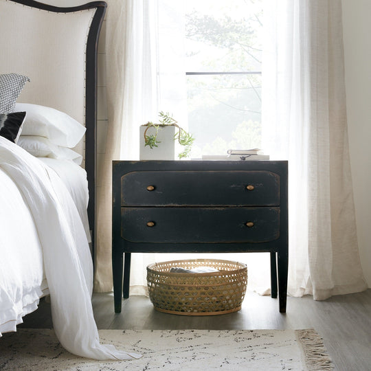 FRENCH MARKET NIGHTSTAND: ANTIQUE BLACK