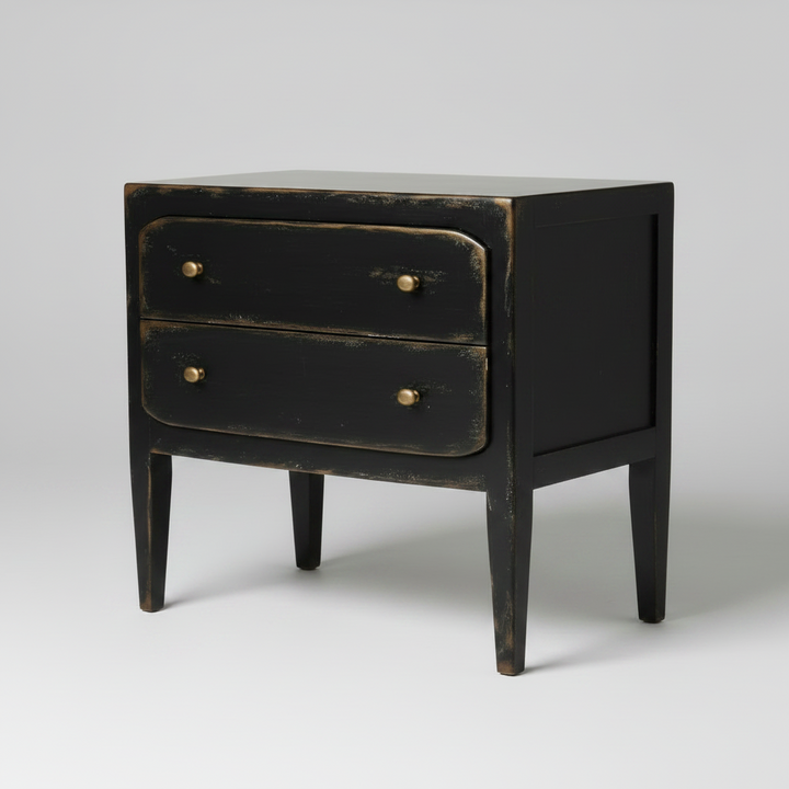FRENCH MARKET NIGHTSTAND: ANTIQUE BLACK