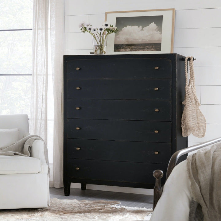 FRENCH MARKET TALL CHEST: ANTIQUE BLACK