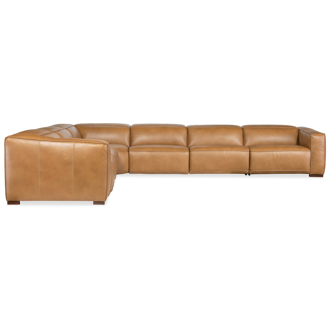 FRESCO MODULAR LEATHER POWER RECLINE SECTIONAL