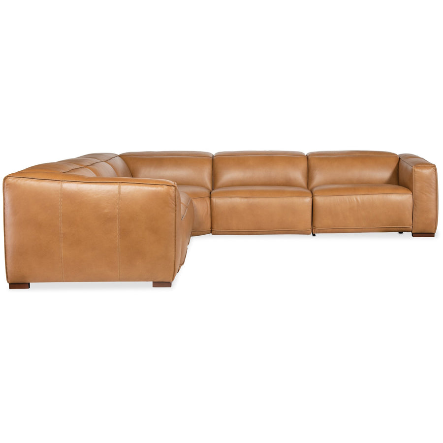 FRESCO MODULAR LEATHER POWER RECLINE SECTIONAL