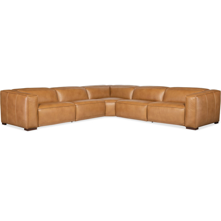 FRESCO MODULAR LEATHER POWER RECLINE SECTIONAL