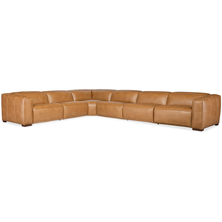 FRESCO MODULAR LEATHER POWER RECLINE SECTIONAL