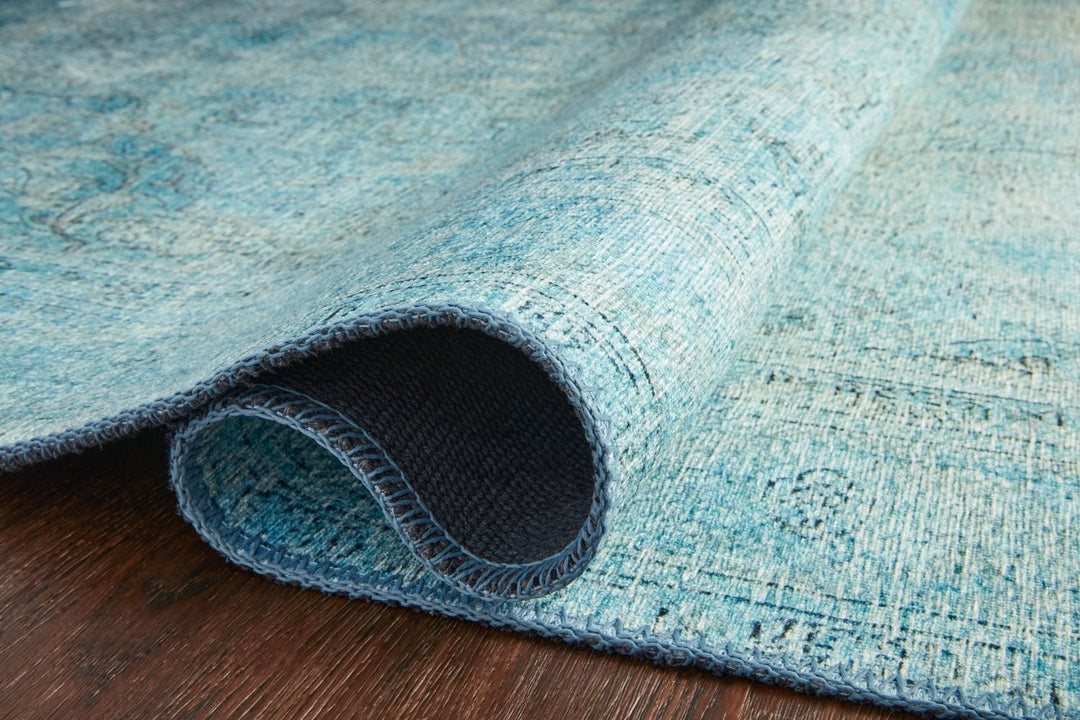 FREYA VINTAGE RUG: DISTRESSED TURQUOISE