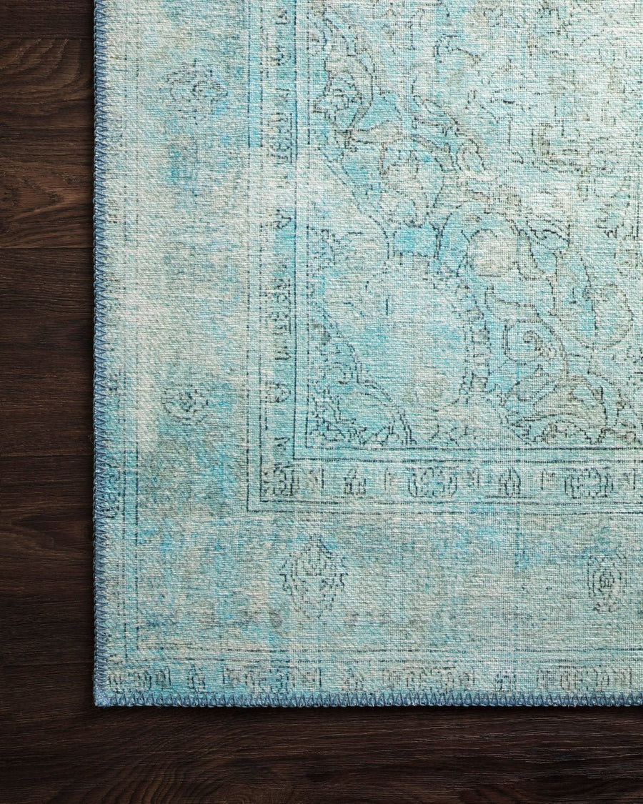 FREYA VINTAGE RUG: DISTRESSED TURQUOISE