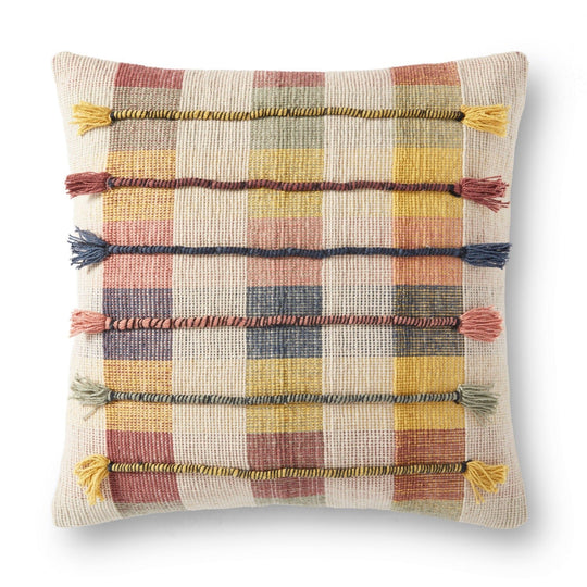 GARDEN PLAID THROW PILLOW