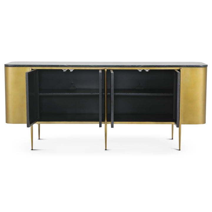 GATSBY BLACK MARBLE TOP SIDEBOARD