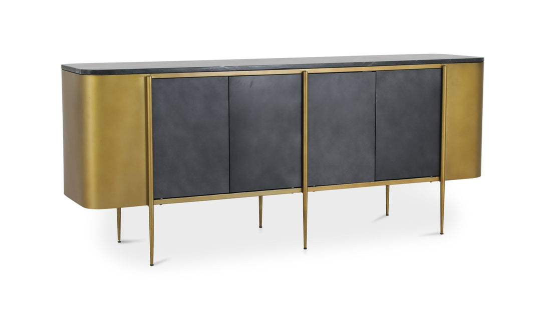 GATSBY BLACK MARBLE TOP SIDEBOARD