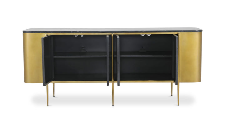 GATSBY BLACK MARBLE TOP SIDEBOARD