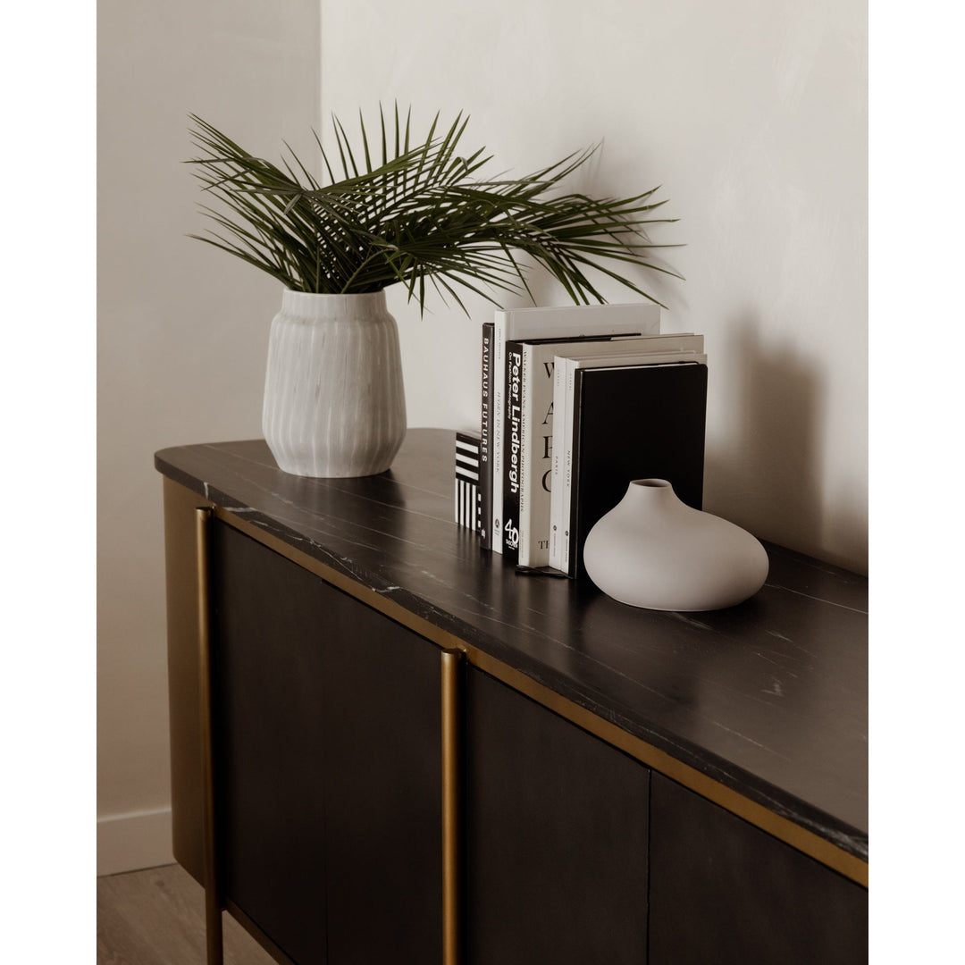 GATSBY BLACK MARBLE TOP SIDEBOARD