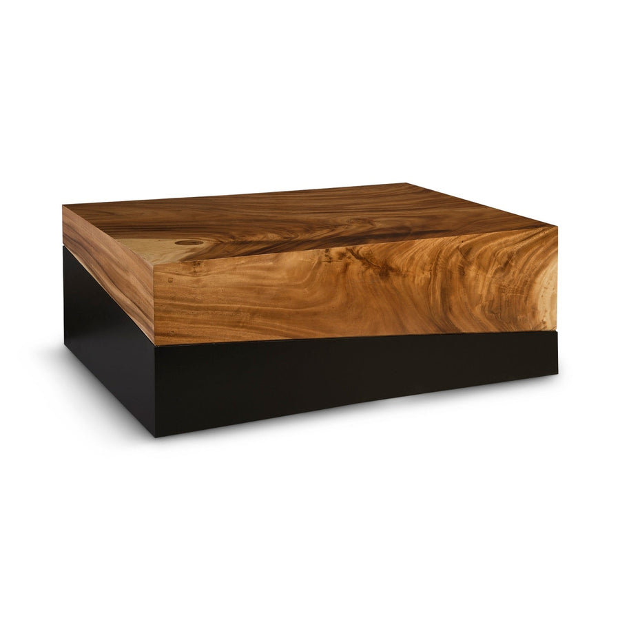 GEOMETRY RECTANGULAR NATURAL COFFEE TABLE