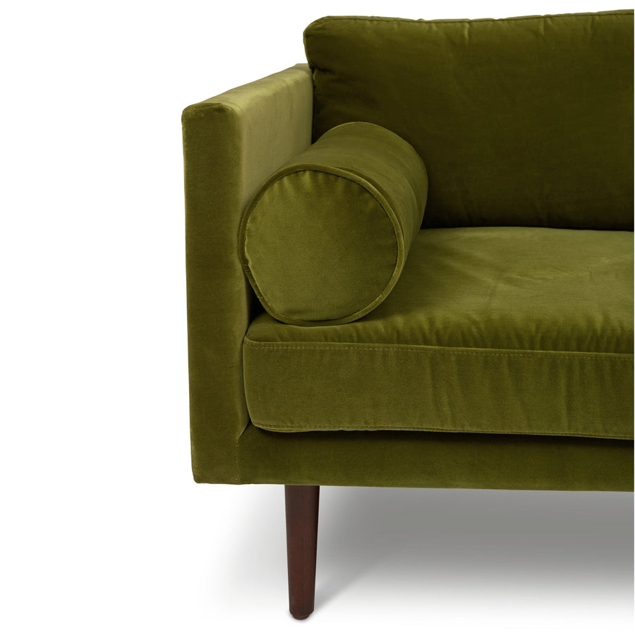 GIA OLIVE GREEN VELVET SOFA