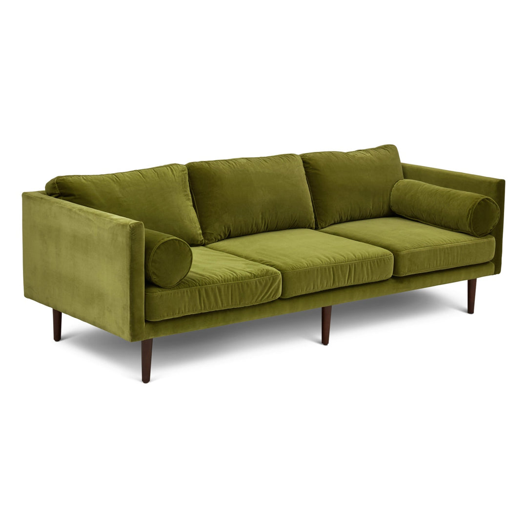 GIA OLIVE GREEN VELVET SOFA