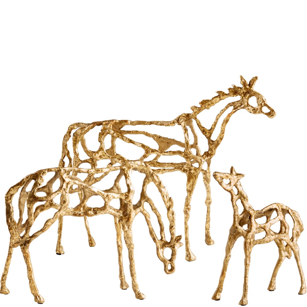 GILDED HORSE SCULPTURE