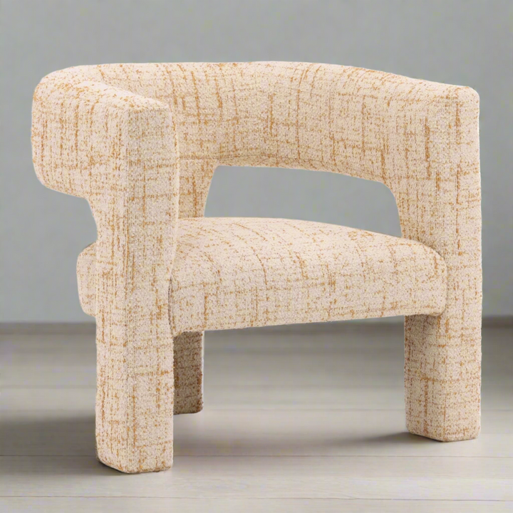 GINGER TWEED BARREL CHAIR
