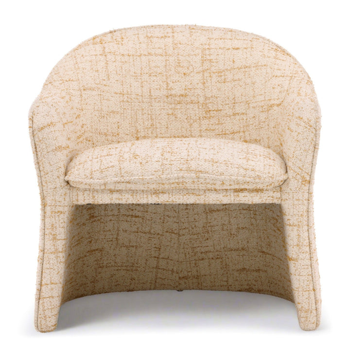 GINGER TWEED UPHOLSTERED ARM CHAIR