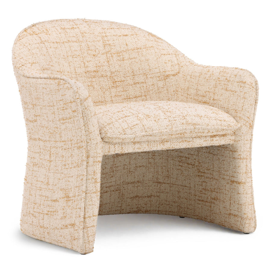 GINGER TWEED UPHOLSTERED ARM CHAIR