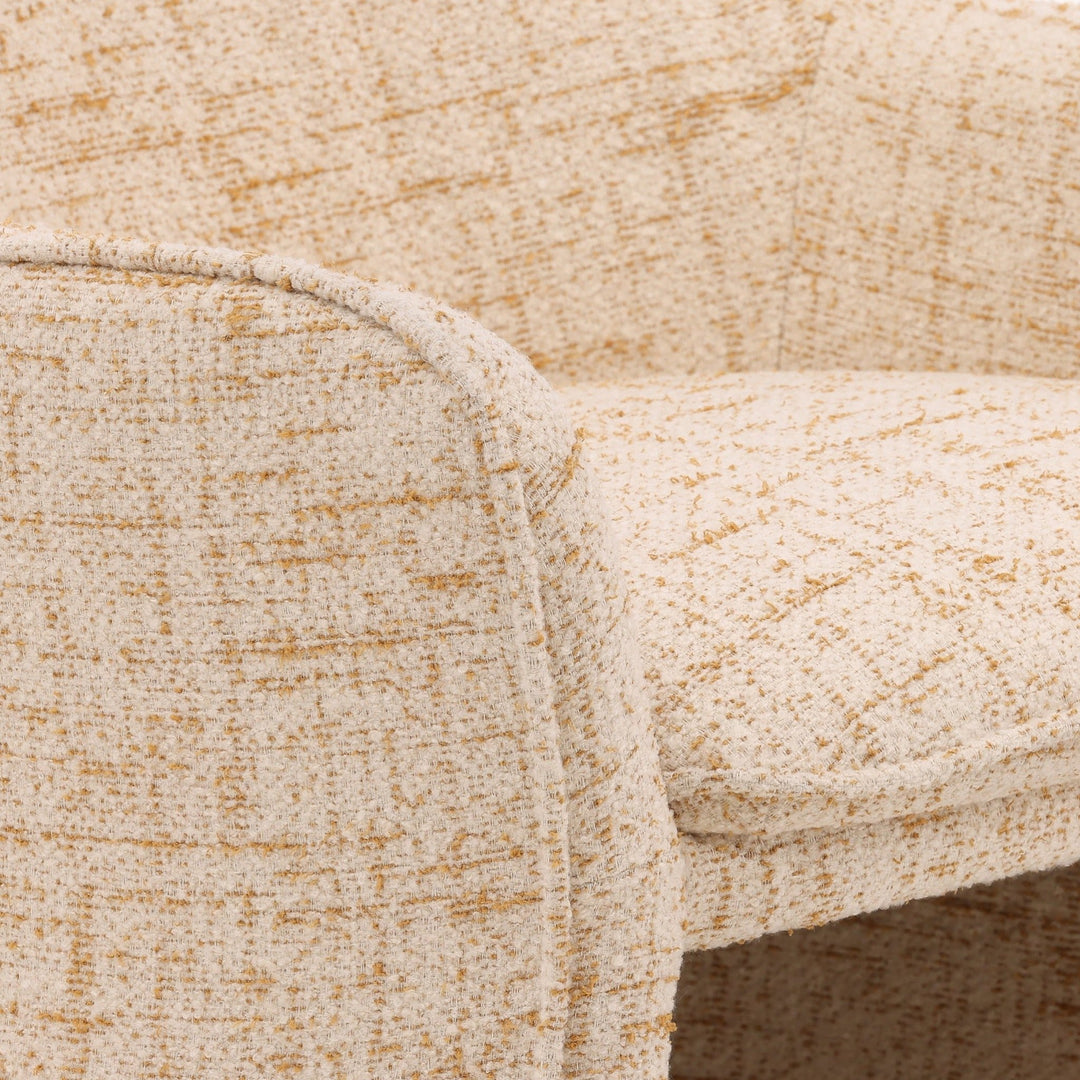 GINGER TWEED UPHOLSTERED ARM CHAIR