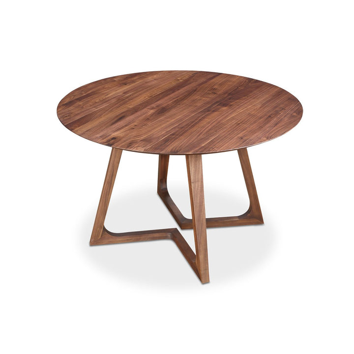 GODENZA DINING TABLE ROUND WALNUT