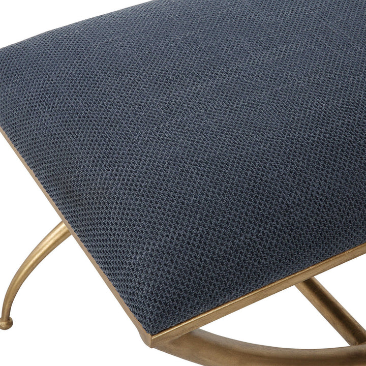 GOLD CROSSING SMALL BENCH: NAVY