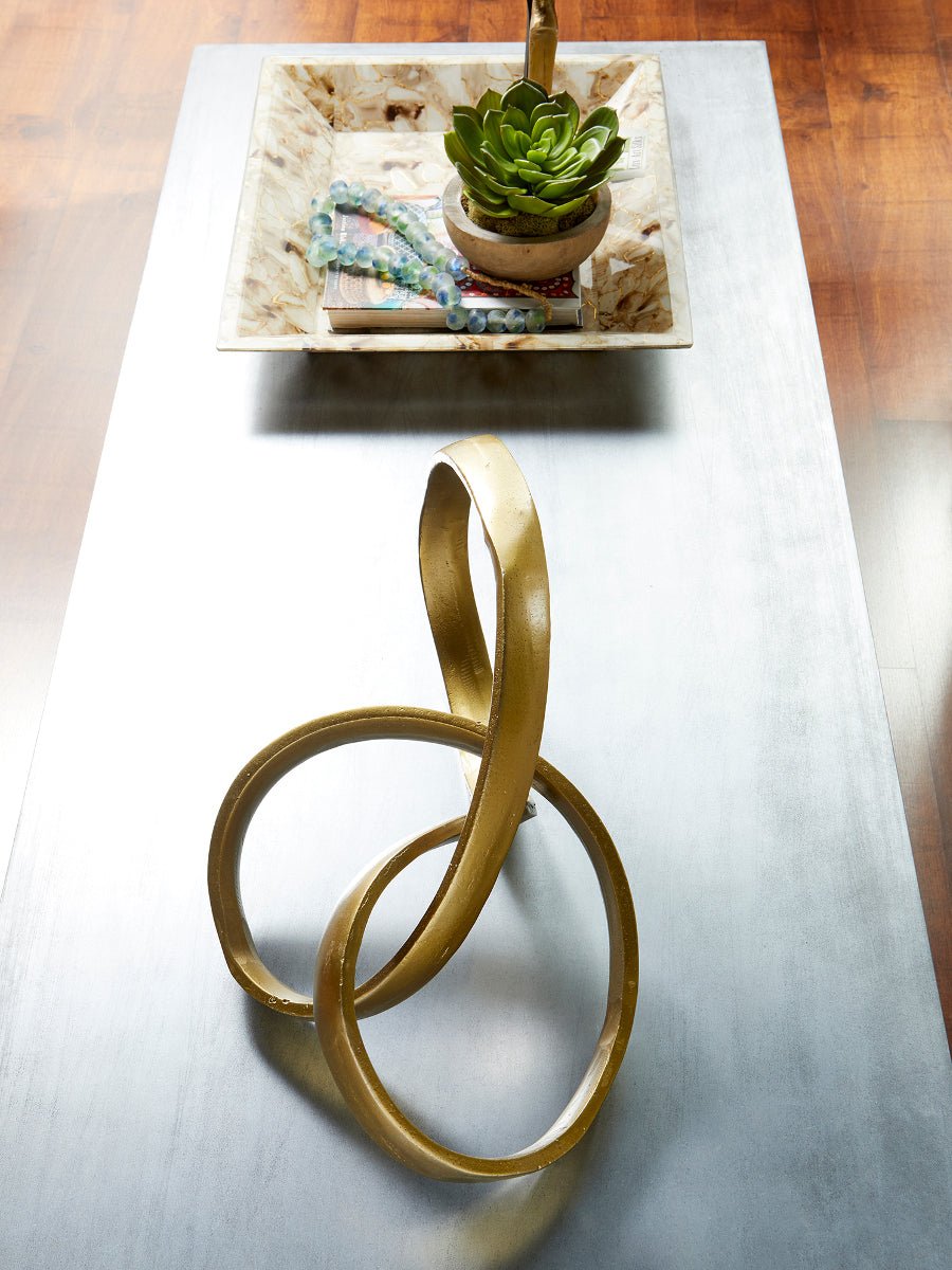 GOLD INFINITY TABLE SCULPTURE