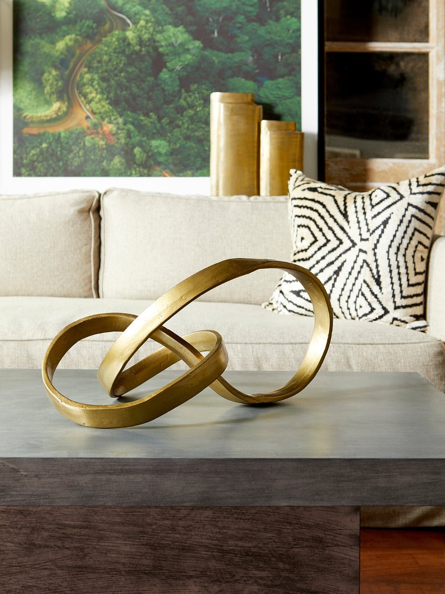 GOLD INFINITY TABLE SCULPTURE