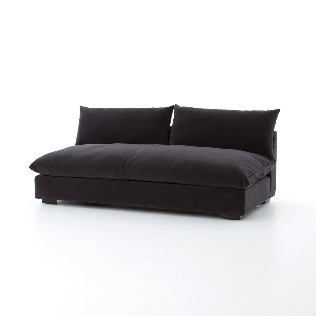 GRANT CHARCOAL VELVET MODULAR SECTIONAL