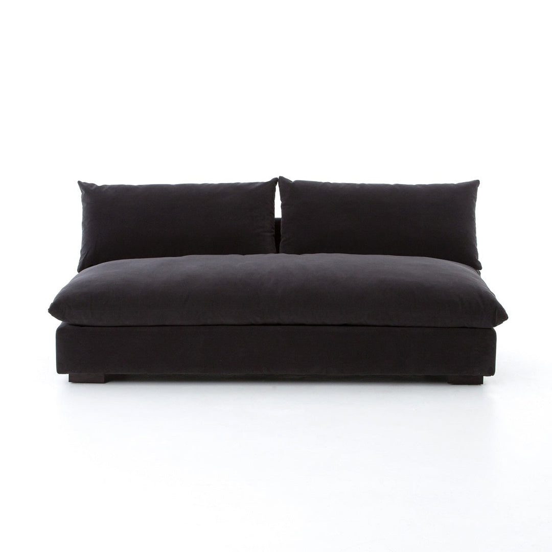 GRANT CHARCOAL VELVET MODULAR SECTIONAL