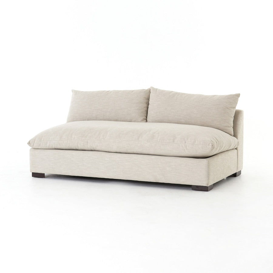 GRANT OATMEAL TWILL MODULAR SECTIONAL