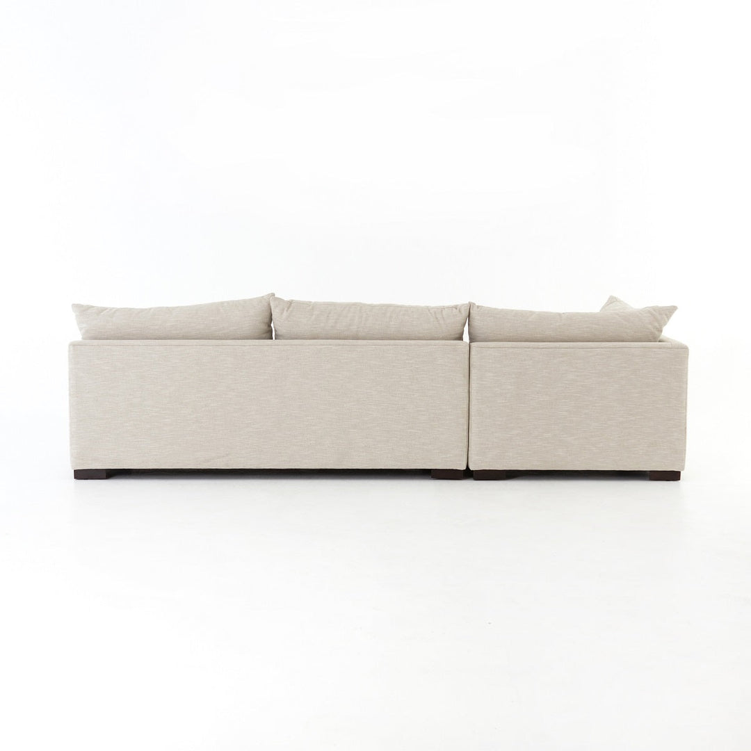 GRANT OATMEAL TWILL MODULAR SECTIONAL