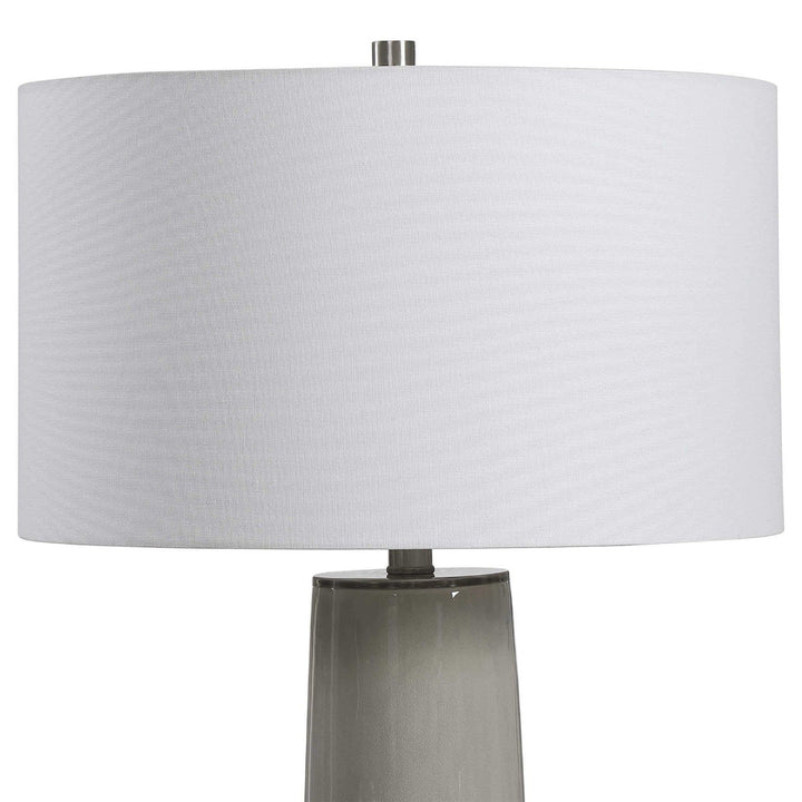 GREY LAYER CRACKLE CERAMIC LAMP