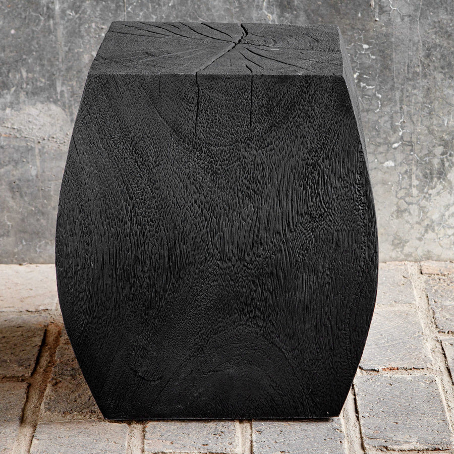 GROVE ACCENT STOOL: BLACK