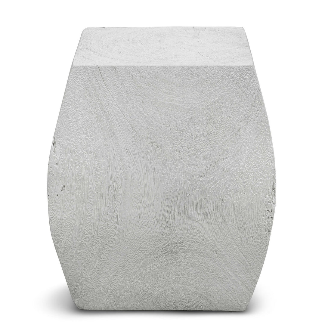 GROVE ACCENT STOOL: IVORY