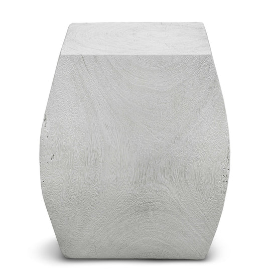 GROVE ACCENT STOOL: IVORY