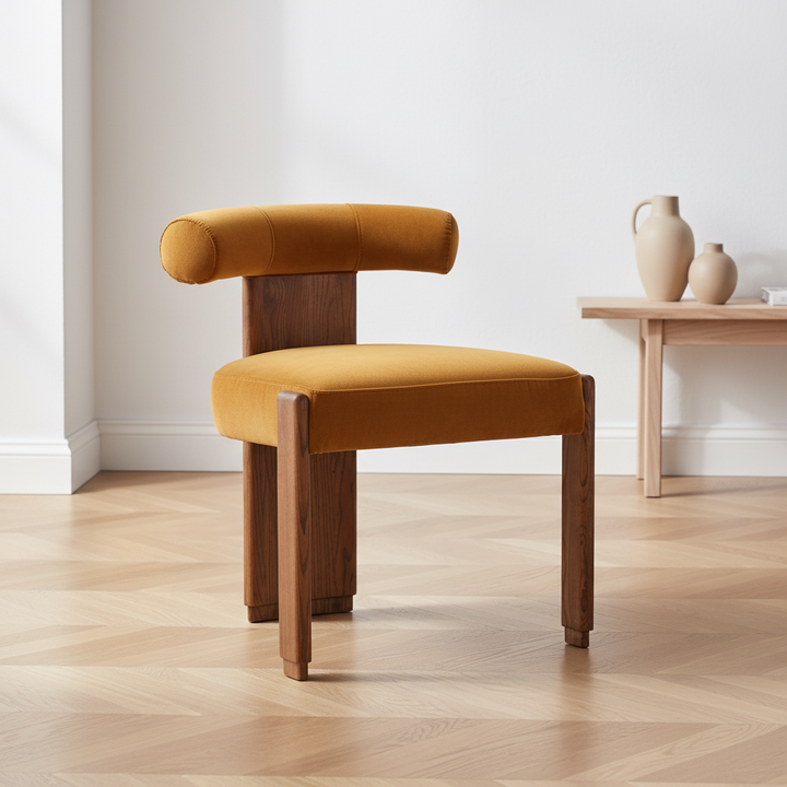 GWEN DINING CHAIR: GINGER VELVET