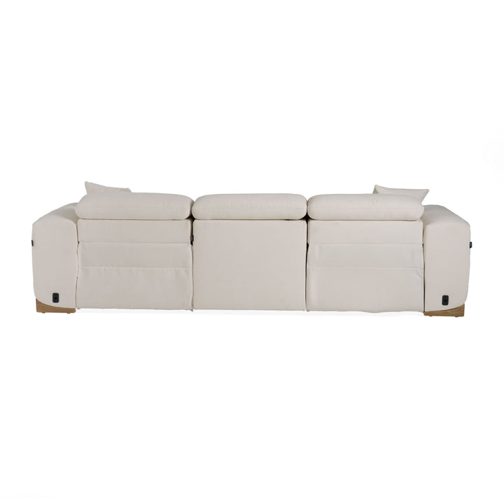 HAGERTY OFF-WHITE POWER RECLINER SOFA