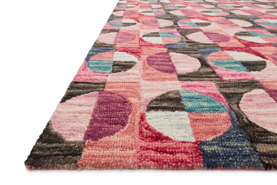 HALLU 06 HOOKED WOOL RUG: BERRY MULTI