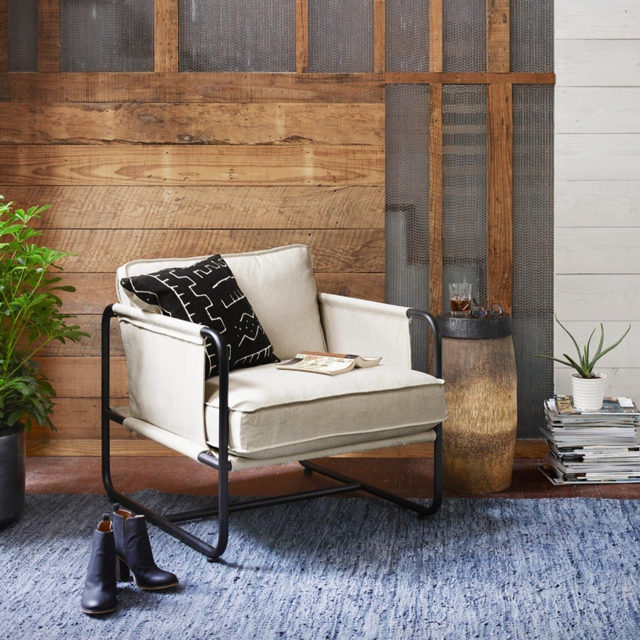 HARBOR NATURAL CANVAS ARM CHAIR