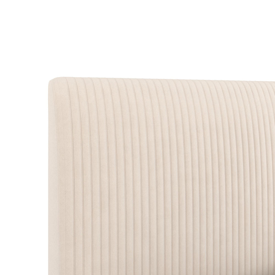 HARRIS VELVET UPHOLSTERED PLATFORM BED
