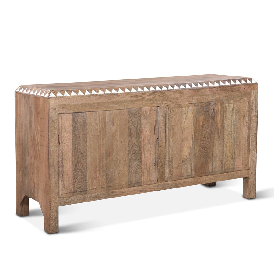 HAVELI GEOMETRIC CARVED WOOD DRESSER